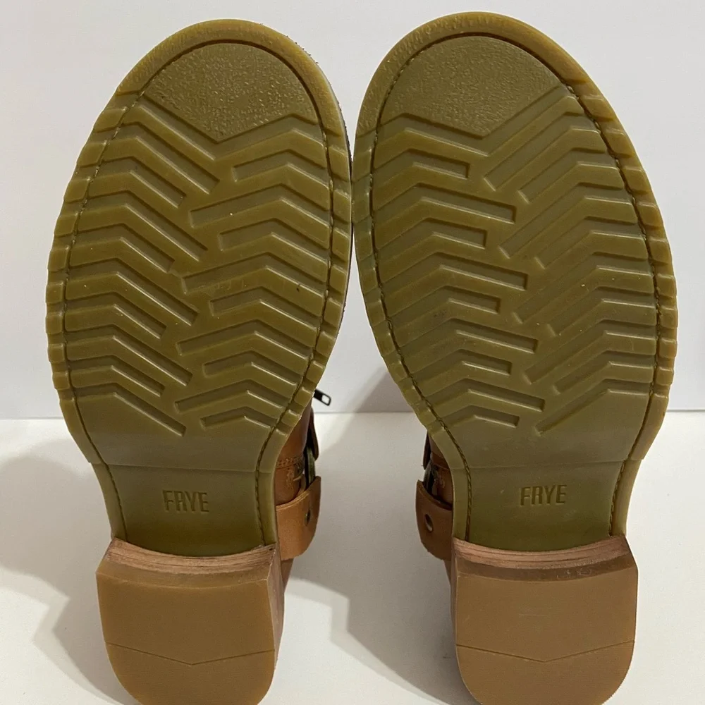 FRYE Veronica Harness Short Booties Women’s 11M Caramel Brown Leather - Picture 9 of 12